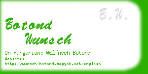 botond wunsch business card